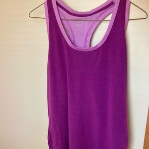 Purple athletic tank